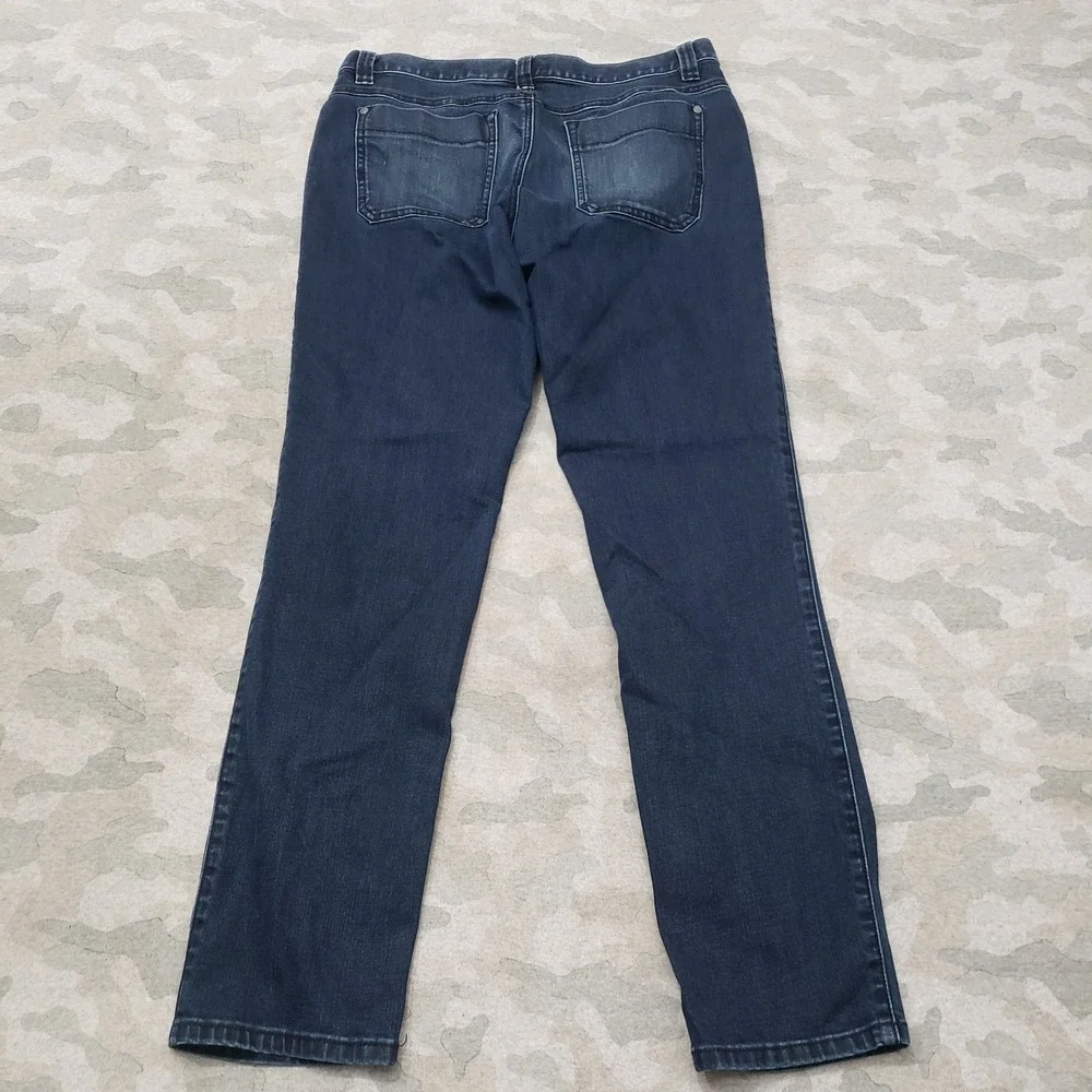 Prana Jeans Womens 8/29 Blue Pockets Denim‎ Dark Wash Straight